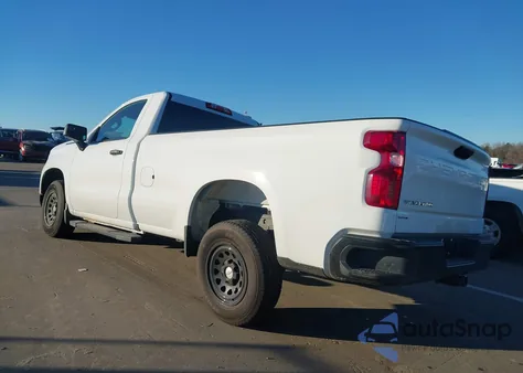 2025 Chevrolet Silverado 1500 2Wd Long Bed Wt из США, поврежденный, VIN 3GCNAAEK9SG360580